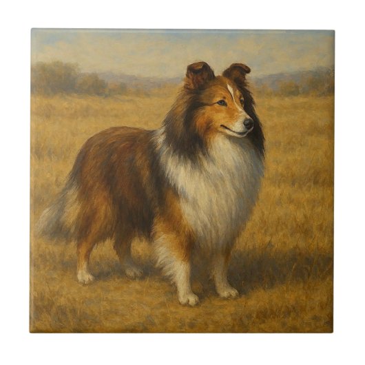 Shetland Sheepdog タイル (正面)