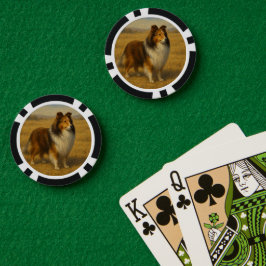 Shetland Sheepdog ポーカーチップ