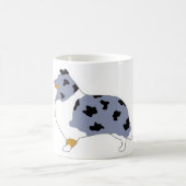 shetland sheepdog blue merle whiteとtan silo.pn コーヒーマグカップ (中央)