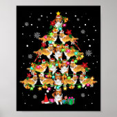 Shetland Sheepdog Christmas Tree Funny Sheltie Chr ポスター (正面)