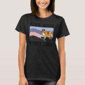 Shetland Sheepdog Hike More Worry Less Graphic Hik Tシャツ (正面)