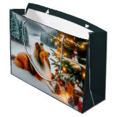  Shetland Sheepdog Holiday  ラージペーパーバッグ (裏面アングル)