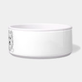 Shetland Sheepdog Line Art personalized bowl ボウル (右)