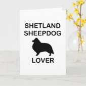 Shetland Sheepdog Lover カード (黄色い花)