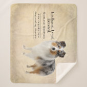 Shetland Sheepdog Loyalty and Quiet Devotion シェルパブランケット (正面)