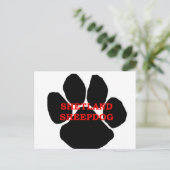 shetland sheepdog name paw ポストカード (スタンド正面)