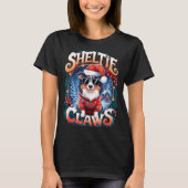 Shetland Sheepdog Owner Costume Sheltie Claws Chri Tシャツ (正面)