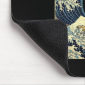 Shetland Sheepdog Sheltie Japanese Kanagawa Wave F マウスパッド (コーナー)