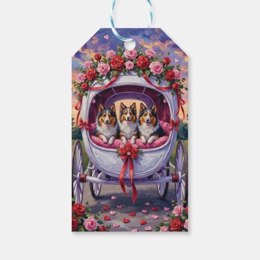 Shetland Sheepdog Valentine's Day  ギフトタグ (裏面)