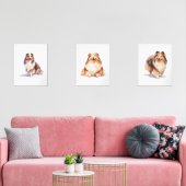 Shetland Sheepdog Wall Art, Sheltie Puppy Art (リビング)