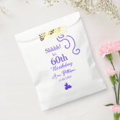 Shhそれは60歳の誕生日の追加の名前パープルスペインの r フェイバーバッグ (封をした状態)