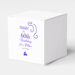 Shhそれは60歳の誕生日の追加の名前パープルスペインの r フェイバーボックス