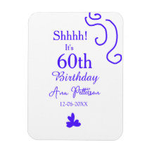 Shhそれは60歳の誕生日の追加の名前パープルスペインの r