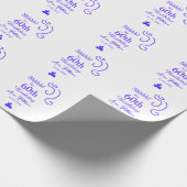 Shhそれは60歳の誕生日の追加の名前パープルスペインの r ラッピングペーパー (角)