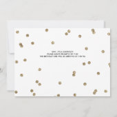 Shhサプライズデイパーティーグリッター写真招待状 招待状 (裏面)