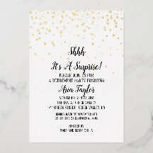 Shhサプライズ紙吹雪退職金ゴールド