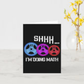 Shh私は数学のトレーニングジムユーモアおもしろいウェイトを行っている カード (黄色い花)