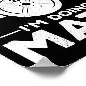 Shh私は数学ボディビルジムフィットネス列車をしている ポスター (角)