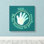 Shh霊気セッション進行中 キャンバスプリント (インサイチュ (ウッドフロア))