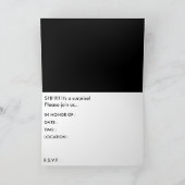 shh。 それはびっくりパーティです! 招待状 (内部)