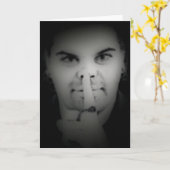 Shh カード (黄色い花)