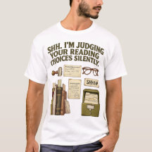 Shh 私はあなたの読書の選択をジャッジしてる 面白いTシャツ
