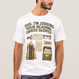Shh 私はあなたの読書の選択をジャッジしてる 面白いTシャツ Tシャツ