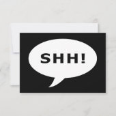 SHH! 話す泡 招待状 (正面)