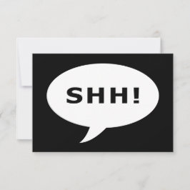 SHH! 話す泡 招待状