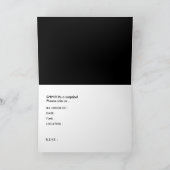 SHH! 話す泡 招待状 (内部)