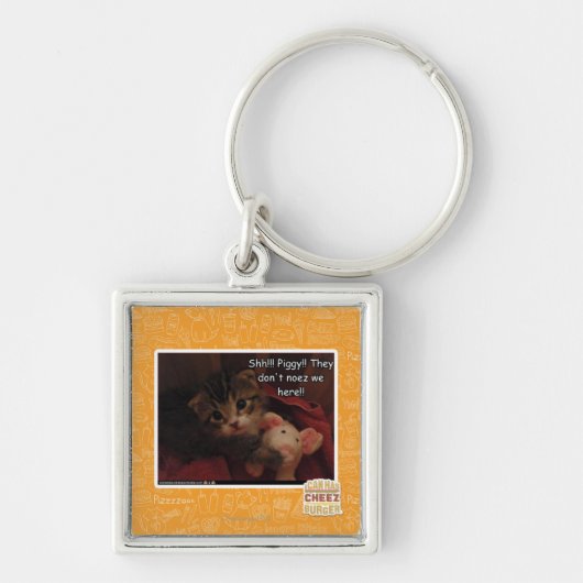 Shh!!! 豚のよう!! キーホルダー (正面)