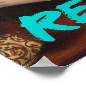 Shh Iはルネッサンス読スの絵を描引用文ウォール ポスター (角)