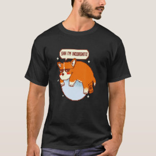 Shh I'm Incorgnito Corgi Dog Incognito Pet Pun Tシャツ