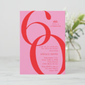 Shh It's a Surprise 60th Birthday Party 招待状 (スタンド正面)