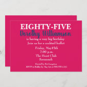 Shh It's A Surprise Birthday Party Invitation 招待状 (正面/裏面)