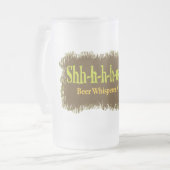 Shh-sh – ビール泡立て器 フロストグラスビールジョッキ (正面左)
