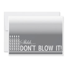 Shh Supplise Birthday Partyの招待|シルバー