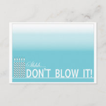 Shh Supplise Birthday Partyの招待|ティール（緑がかった色）