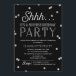 Shh Supplise Birthday Partyフェイクグリッター紙吹雪 招待状<br><div class="desc">このシック&サプライスタイリッシュズ·バースデー·パーティーの招待には、タイポグラフィを持つ銀色のグリッター·紙吹雪モダンテーマが、どの年齢にも素晴らし対応しています。カスタマイズ背景色 *これは実際のグリッターではなく、フラットに印刷されます。さらに思い出深い招待を行うには、ダイカットの形、テクスチャ紙、または2倍の太さの紙を選択します。</div>