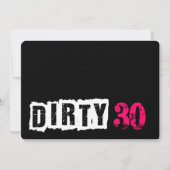 Shh Supply Dirty Dirty 30 Pink Birthday Party（ピンクの 招待状 (正面)