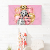 Shh Surprise Birthday Party 横断幕 (インサイチュ)