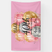 Shh Surprise Birthday Party 横断幕 (縦)