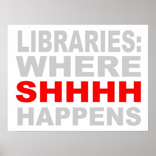 SHHHがウォールアートを起こすライブラリ ポスター (正面)