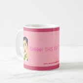 SHHHこれはコーヒーではないです! コーヒーマグカップ (正面左)