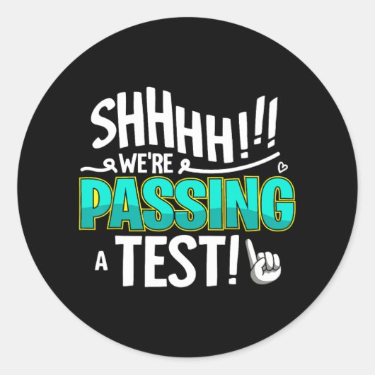 Shhhはテスト実施日の先生学生にpingしていた ラウンドシール (正面)