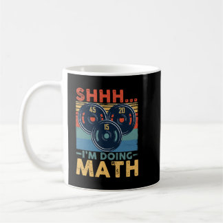 Shhh私は数学ウェイトリフティングジムトレーニングret コーヒーマグカップ