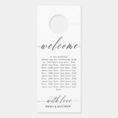 Shhh繊細な書道はDを邪魔し結婚ない ドアノブサイン (裏面)