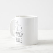Shhh… ここにウィスキーがあります コーヒーマグカップ (正面左)