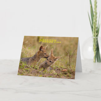 Shhh…それは秘密の挨拶状です カード