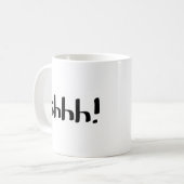 Shhh! コーヒーマグカップ (正面左)